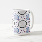 Geometrische Muster für modernes Design Kaffeetasse (VorderseiteRechts)