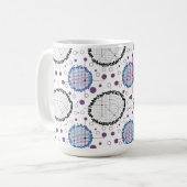Geometrische Muster für modernes Design Kaffeetasse (Vorderseite Links)