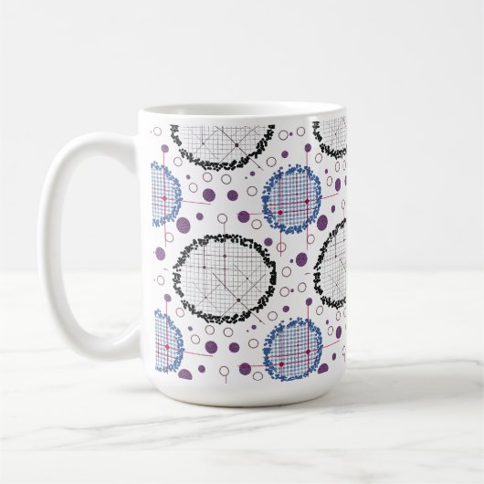 Geometrische Muster für modernes Design Kaffeetasse (Links)
