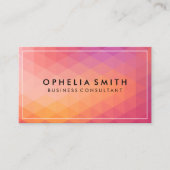 Geometrische Muster | Künstlicher Minimalwert Visitenkarte (Vorderseite)