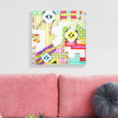 Geometrische Muster Leinwanddruck (Insitu (Wohnzimmer))