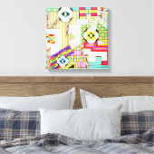 Geometrische Muster Leinwanddruck (Insitu (Schlafzimmer))