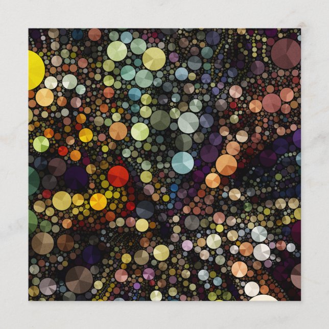 Geometrische Muster | Mehrfarbige Kreise (Vorderseite)