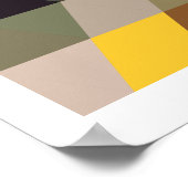 Geometrische Muster | Multicolor-Dreiecke Poster (Ecke)