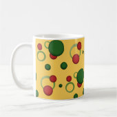 Geometrische Muster Punkte Kreise für jede Farbe Tasse (Links)