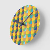 Geometrische Muster Runde Wanduhr (Winkel)
