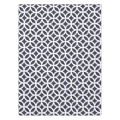 Geometrische Muster-Tischdecke im klassischen Blau Tischdecke (Vorderseite)