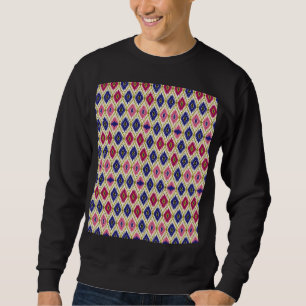 Geometrische Muster: Traditionelle Textile Illustr Sweatshirt