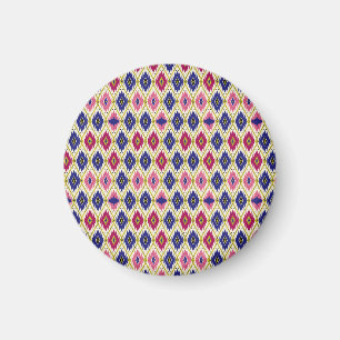 Geometrische Muster: Traditionelle Textilillustrat Magnet