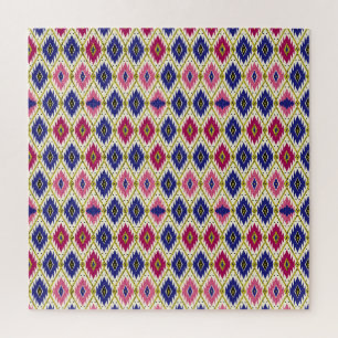 Geometrische Muster: Traditionelle Textilillustrat Puzzle