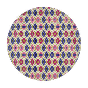Geometrische Muster: Traditionelle Textilillustrat Schneidebrett