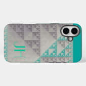 Geometrische Muster und benutzerdefinierte Monogra Case-Mate iPhone Hülle (Rückseite (Horizontal))