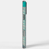 Geometrische Muster und benutzerdefinierte Monogra Case-Mate iPhone Hülle (Rückseite / Rechts)