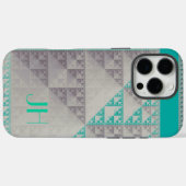 Geometrische Muster und benutzerdefinierte Monogra Case-Mate iPhone Hülle (Rückseite (Horizontal))