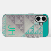 Geometrische Muster und benutzerdefinierte Monogra Case-Mate iPhone Hülle (Rückseite (Horizontal))