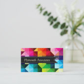 Geometrische Muster Vector farbige Visitenkarte (Stehend Vorderseite)