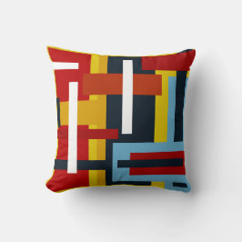 geometrische Muster von Quadraten und Rechtecken Kissen