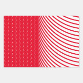 Geometrische Muster Weihnachts Rot Grün Künstleris Geschenkpapier Set (Vorderseite 3)