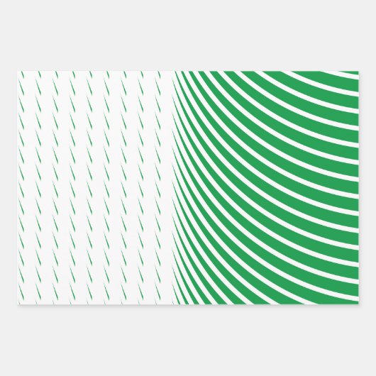 Geometrische Muster Weihnachts Rot Grün Künstleris Geschenkpapier Set (Vorderseite 2)