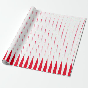 Geometrische Muster Weihnachts-Weißspitzen-Cool Geschenkpapier