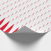 Geometrische Muster Weihnachts-Weißspitzen-Cool Geschenkpapier (Ecke)