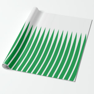 Geometrische Muster White Green Spike Art Geschenkpapier