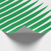 Geometrische Muster White Green Spike Art Geschenkpapier (Ecke)