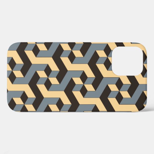geometrische nahtlose Kachel mit komplexen rotiere Case-Mate iPhone Hülle (Rückseite (Horizontal))