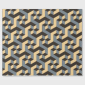 geometrische nahtlose Kachel mit komplexen rotiere Geschenkpapier (Flach)