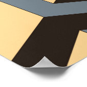 geometrische nahtlose Kachel mit komplexen rotiere Poster (Ecke)