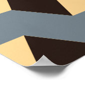 geometrische nahtlose Kachel mit kubischer Treppe  Poster (Ecke)