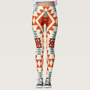 Geometrische Nahtlose Muster im indianischen Stil Leggings