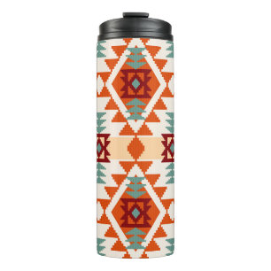 Geometrische Nahtlose Muster im indianischen Stil Thermosbecher