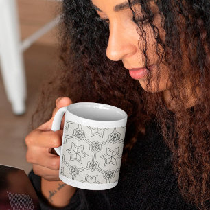 Geometrische nahtlose Muster Kaffeetasse