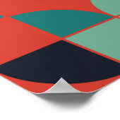 geometrische nahtlose Musterkonstruktion Poster (Ecke)