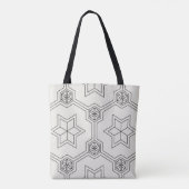 Geometrische Nahtlose Mustertasche Tasche (Rückseite)