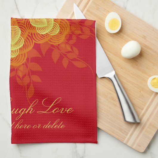 Geometrische Natur mit benutzerdefiniertem Texttüc Handtuch (Viertel Falte)