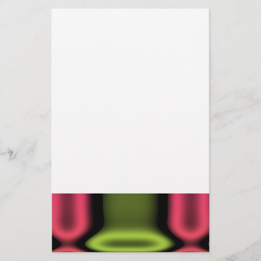 Geometrische Neon Briefpapier (Vorderseite)