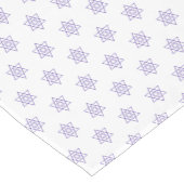 Geometrische neuartige blaujüdische Sterne Kurzer Tischläufer (Ecke)