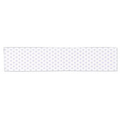 Geometrische neuartige blaujüdische Sterne Kurzer Tischläufer (Horizontal)