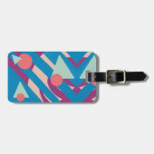 Geometrische Ölformen Vintage Palette Gepäckanhänger (Vorderseite horizontal)