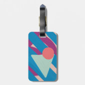Geometrische Ölformen Vintage Palette Gepäckanhänger (Rückseite vertikal)