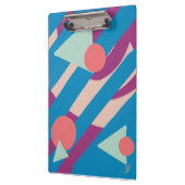 Geometrische Ölformen Vintage Palette Klemmbrett (Links)