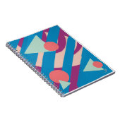 Geometrische Ölformen Vintage Palette Notizblock (Rechte Seite)