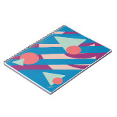 Geometrische Ölformen Vintage Palette Notizblock (Linke Seite)