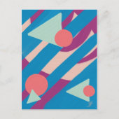 Geometrische Ölformen Vintage Palette Postkarte (Vorderseite)