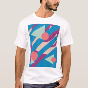 Geometrische Ölformen Vintage-Palette T-Shirt