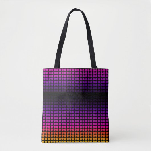 Geometrische Ombre Sunset-Tasche Tasche (Vorderseite)