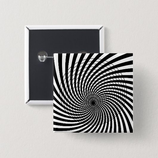 GEOMETRISCHE OP ART-Taste Button (Vorne & Hinten)