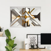 Geometrische Opulenz Poster (Heimbüro)